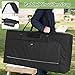 GOBUROS Cornhole Carrying Case Fits Regulation Size Board, Cornhole Carrying Bag with Front Sandbag Pockets, Two-Ways Zipper and Padded Shoulder Strap, Only Bag