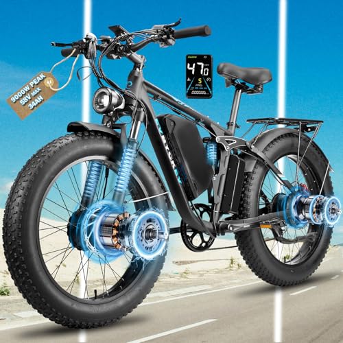 9000W Peak Dual Motor Ebike,58V Max 34Ah Adults...