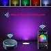 FVTLED WiFi RGB Low Voltage LED Deck Lights Kit, 10pcs Φ1.77 WiFi Wireless Smart Phone Control Compatible with Alexa Google Home LED Recessed Deck Lamp Step Inground Lights