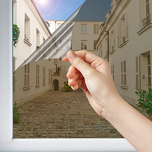 Dimexact Pellicola a Specchio Adesiva per la Privacy per Finestre e Vetri di Dimensioni Inferiori a 1,2 Metri Quadri, Bronzo Riflettente - Trasmissione della Luce del 12%, Larghezza 1,52 m, in Rotolo