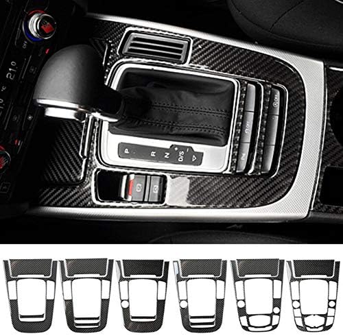 Carbon Fiber Center Console Gear Shift Box Cover Trim for Audi A5 S5 2008-2016 (Style F)