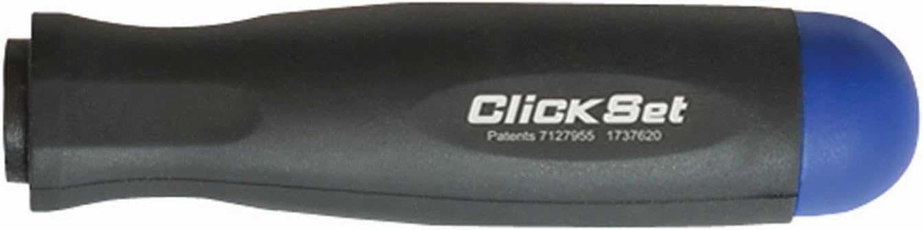 Bondhus 50417 ClickSet Torque Limiting Device Screwdriver Handle with TuffKote Finish and 17.7 in-lb./2.0Nm