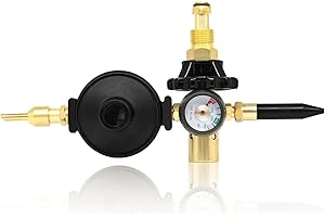 RX WELD Helium Tank Regulator, Auto Foil Balloon Shut-Off Valve