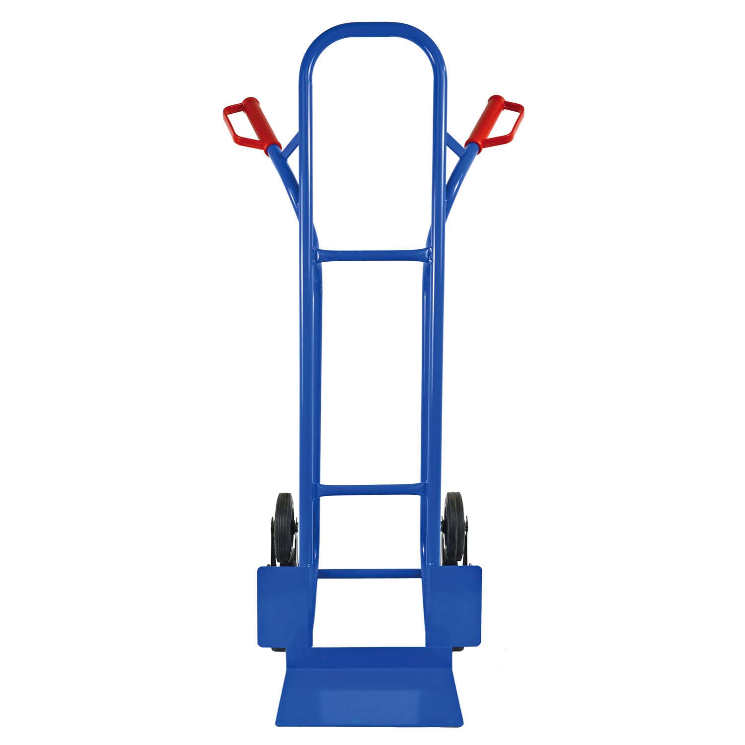 Trestles Profi Sackkarre 250kg Treppensteiger Sackkarre Vollgummireifen Sackkarren Transportkarre Treppensackkarre Treppenkarre S04HS blau | Stabiler Stahlrahmen | große Schaufel | Sicherheitsgriffe