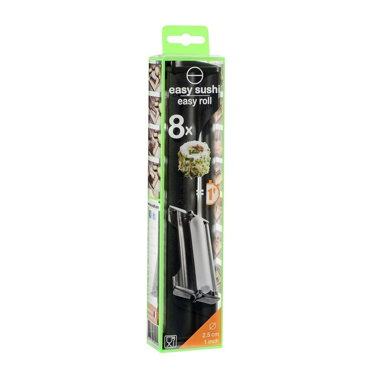 Coffret Easy Sushi Cocktail Party - Kit Pour Préparer Makis Et Roulés Facilement à La Maison, Inclut Livre De 25 Recettes