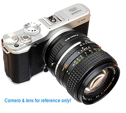 Adaptador Fotasy Minolta MD a Fujifilm X, para lentes Minolta MD/MC Rokkor en cámaras mirrorless Fujifilm X-Mount (X-Pro2, X-E2, X-E3, X-A5, X-M1, X-T1, X-T2, XT3, X-T10, X-T20, X-T30, X-H1) miniatura 4