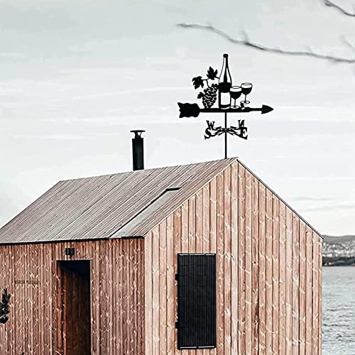 Dmwmd Rabbit Turtle Weather Vane For The Liquor Stainless Steel Weathervane Durable Retro Farm Scene Wind Vane Measuring Tools Wind Direction Indicator Garden Stake #TOP5
