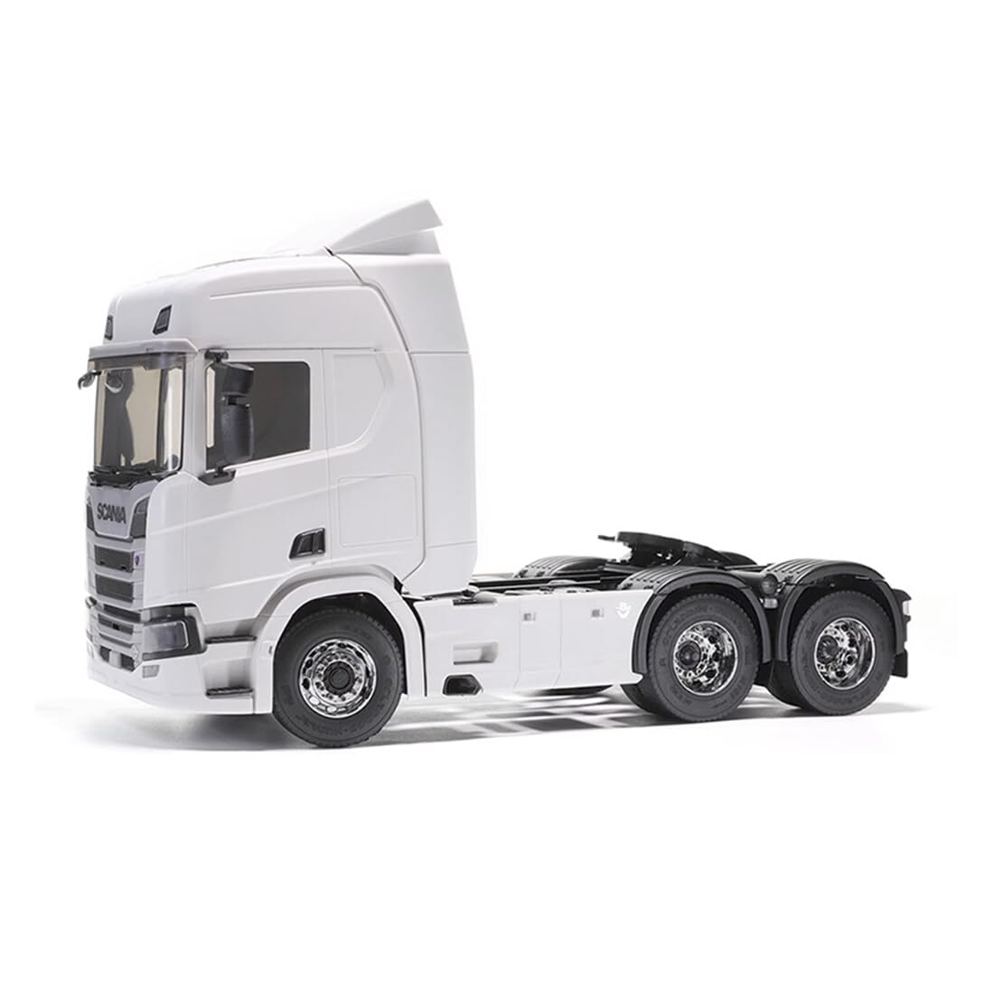 OH32T01 1/32 6x6 Rc Truck, 2.4G RTR RC Rock Crawler Off-Road Truck Hobby Model (RTR Kit Version/Bianco)