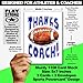 Play Strong Thanks Football Coach You're Awesome 3-Pack (5x7) Greeting Thank You Cards Set Perfect for Youth Sports Football Players, Teams, Coaches, Family and Fans - Your Coaches Will Love 'Em!