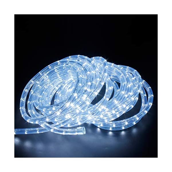 Forever Speed LED Lichterschlauch Außen,Wasserfest LED Lichtschlauch Schlauch Außen Innen für Weihnachten,Hochzeit,Dach,Zaun Dekoration Beleuchtung Lichtschläuche Kaltweiß IP65 – Bild 3