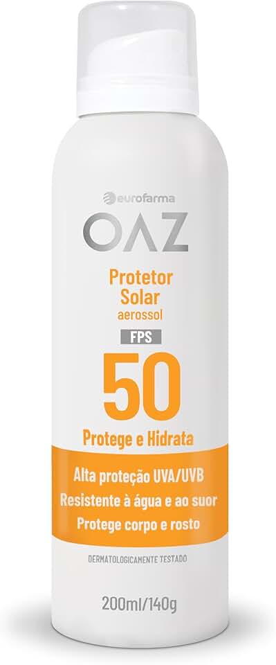 OAZ PROTETOR SOLAR AEROSSOL 50 FPS 200ML/140G