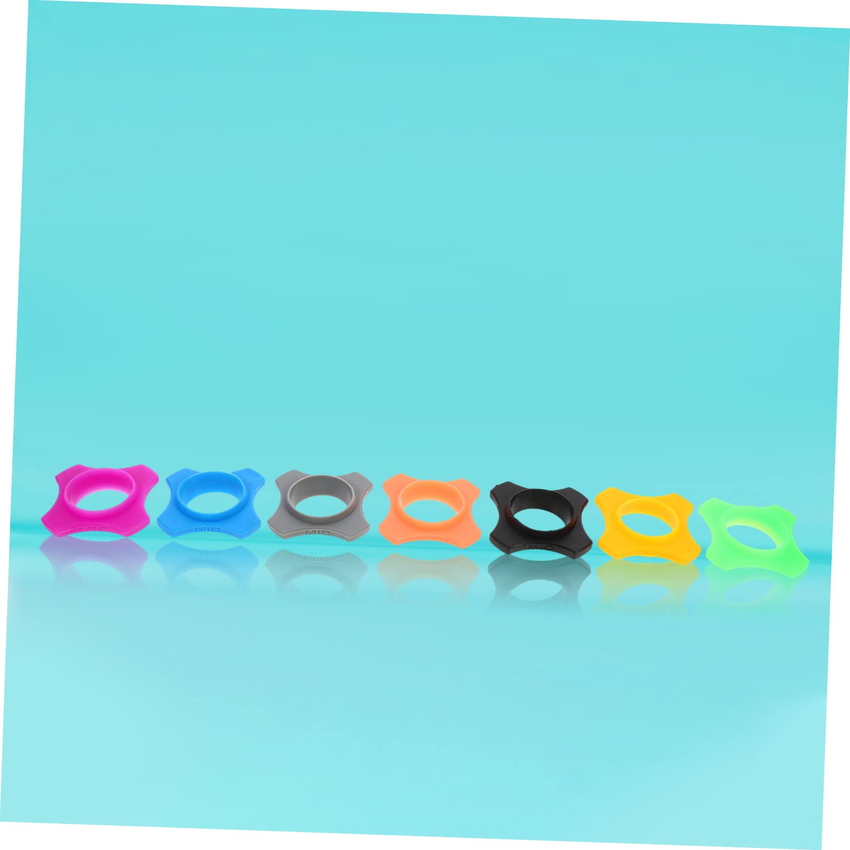 BELLIFFY Microphone Protection Cover 10pcs Silicone Slip Ring for Rolling Mic Ktv