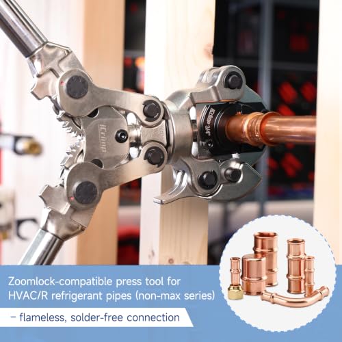 Image of iCrimp Copper Tube Press Tool 1 /4 inch-7 /8 inch for HVAC /R Refrigerant Lines