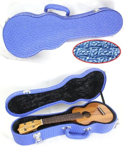 HC-SU2 Soprano Ukulele hard case (Blue)