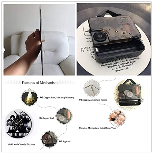 Vinyl Wall Clock Fantasy 7 Games Ff7 Decor, Led 7 Color Night Light Retro Wall Clock, Games Room Man Cave Decor, Unique Xmas Gifts For Men Boy Handmade Fantasy Art Design Incredible Art (C-Led) #TOP5