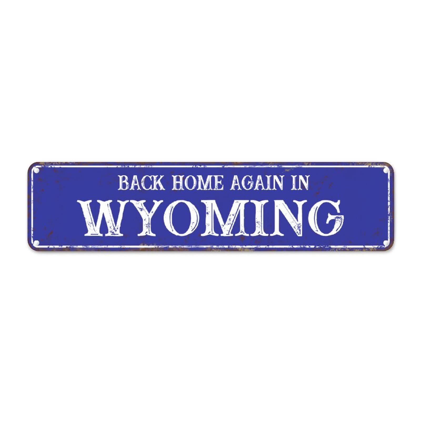 Panneau mural en métal nostalgique évoquant les souvenirs du Wyoming