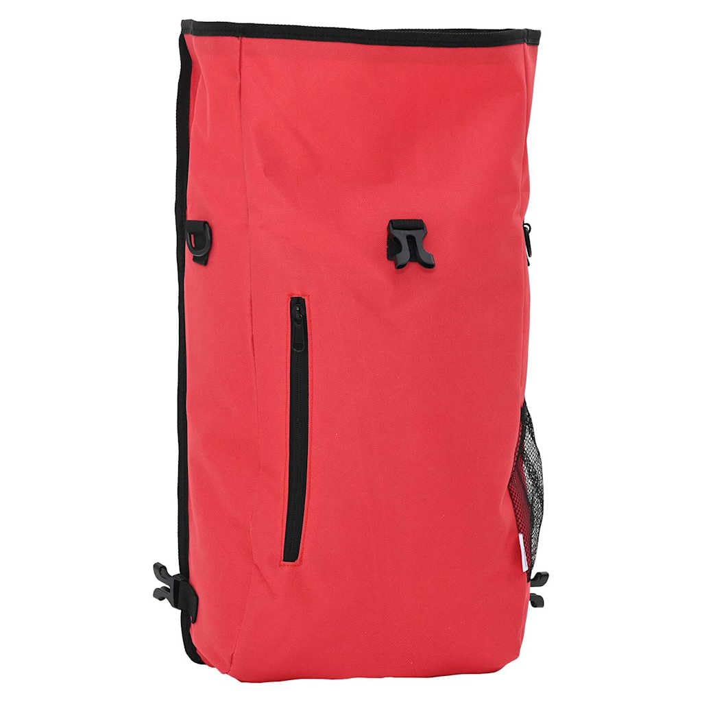 Borsa per bicicletta rossa in poliestere, 31 x 13 x 58 cm, idrorepellente, 1,2 kg, per portapacchi da città, e-bike, trekking, pendolari, escursioni all'aperto, leggera e facile da pulire