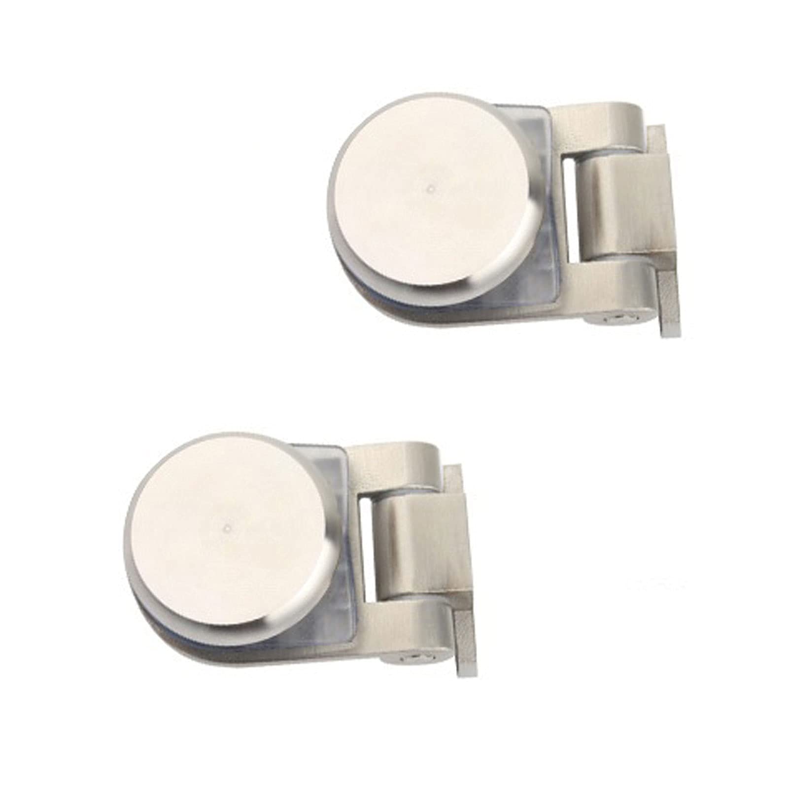 2 Pieces of Frameless Glass Door Hinges Wine Cabinet Display Cabinet Embedded Side Mounted Glass Door Hinges(Single Sided)