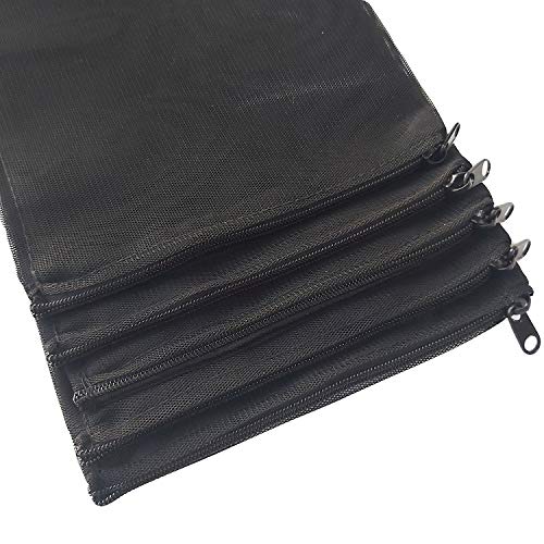 Only Lovuu 1Mm Mesh Holes Aquarium Filter Bags, Fish Tank Media Mesh Bags With Plastic Zipper For Charcoal Media, Bio Balls, Ceramic Rings, Ammonia Remover (10 Pack, Large, Black) #TOP5