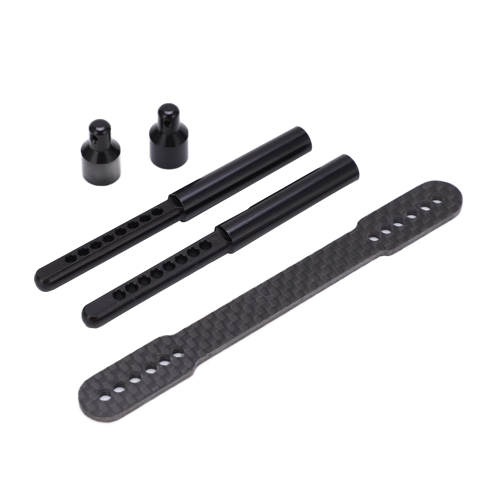 RC-Shell-Säulen Aus Alu & Kohlefaser – Für Axial SCX10 90046 90047 1/10 RC-Auto, Vorn & Hinten, Inkl. Zubehör (rot)