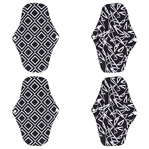 EXCEART 4 Peças de Pano Reutilizável Absorventes Menstruais Absorventes Absorventes Absorventes Abso