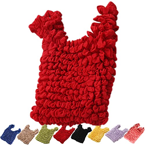 ADSQ Sac Plissé, Sac Plissé Magic Stretch Bag, Sac Shopping, Sacs Fourre-Tout Ecologiques, Sac Courses Pliable, Sac à Provisions Réutilisable, Sacs de Stockage de Fruits et Légumes Cover