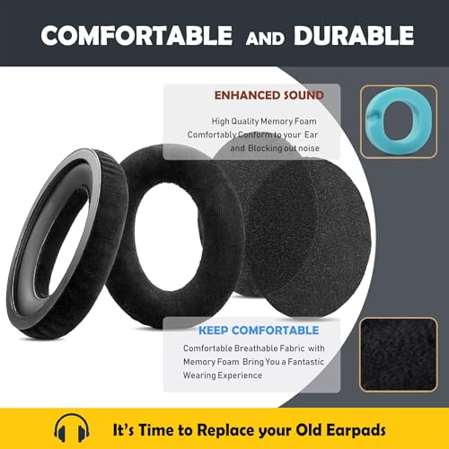 Almohadillas de tela suave HD558 para auriculares HD515 HD518 HD555 HD558 HD559 HD595 HD598 PC37X PC350SE Game Zero miniatura 3