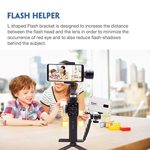 Moman L-Form Halterung Kamera Blitzschuhhalterung Handheld Griff Handgriff mit 1/4 Schraube für DSLR Kamera, Zhiyun… – Bild 8