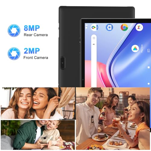 Image of 10 Inch Tablet Android 15 Tablets With Case Stylus 8GB RAM 32GB ROM Support 1TB Expand, 6000mah Battery 10 IN Android Tableta, Dual Camera WiFi-6 Bluetooth 10.1'' Android Tablet With Protective Cover