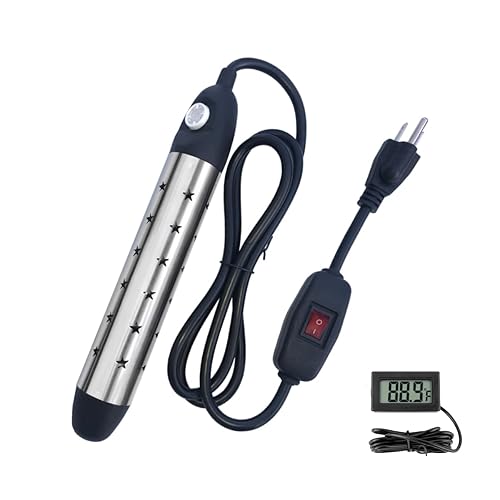 HAIYEATBNB Calentador de agua de inmersión, calentador de cubo sumergible eléctrico con control de interruptor, calienta 5 galones de agua en