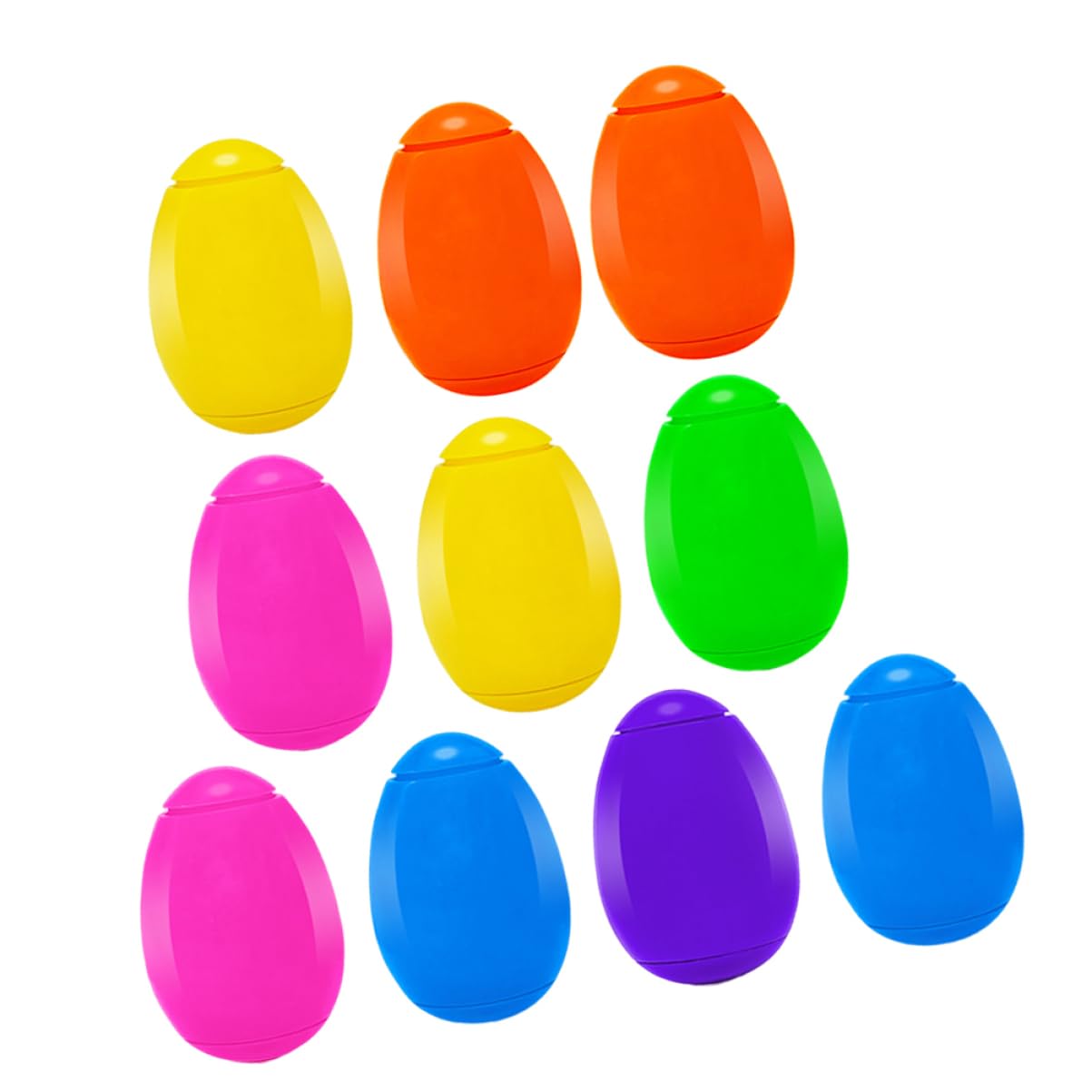SUPVOX 10pcs Egg Shaped Spinning Tops for Fun Basket Fillers Engaging for Boys for Egg Hunts Party Favors