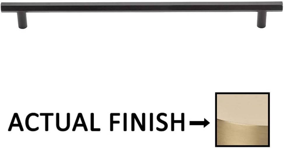Emtek Mod Hex Appliance Pull Available as Single, Concealed Surface (CS), or Back to Back (BTB) in 2 Sizes and 6 Finishes - CS87004US4 - (Center to Center 18" CS) - Satin Brass (US4)