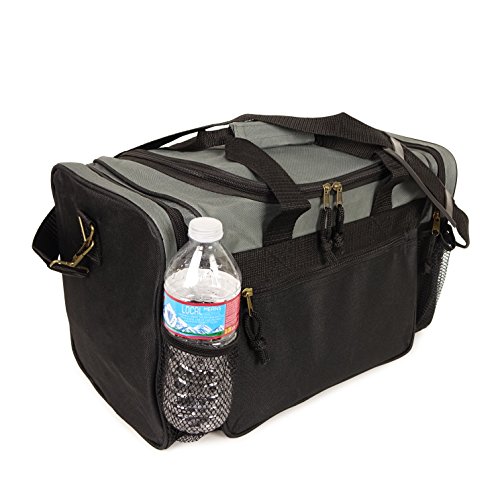 Nufazes 17" Duffel Bag Travel Size Sports Gym Bag Mesh Pockets (Duffle Bag) #TOP1