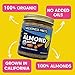 Wilderness Poets, Almond Butter - Organic Raw Nut Butter (8 Ounce) - Vegan, Gluten Free, Non GMO, No Salt, No Sugar - Glass Jar