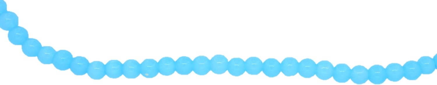 Ocean Blue Quartz Plain Round Shape Gemstone Beads for Jewelry Making, Jewelry Supplies, Ocean Blue Quartz Beads 8mm Size, 1 Strand Each of 16" Length
