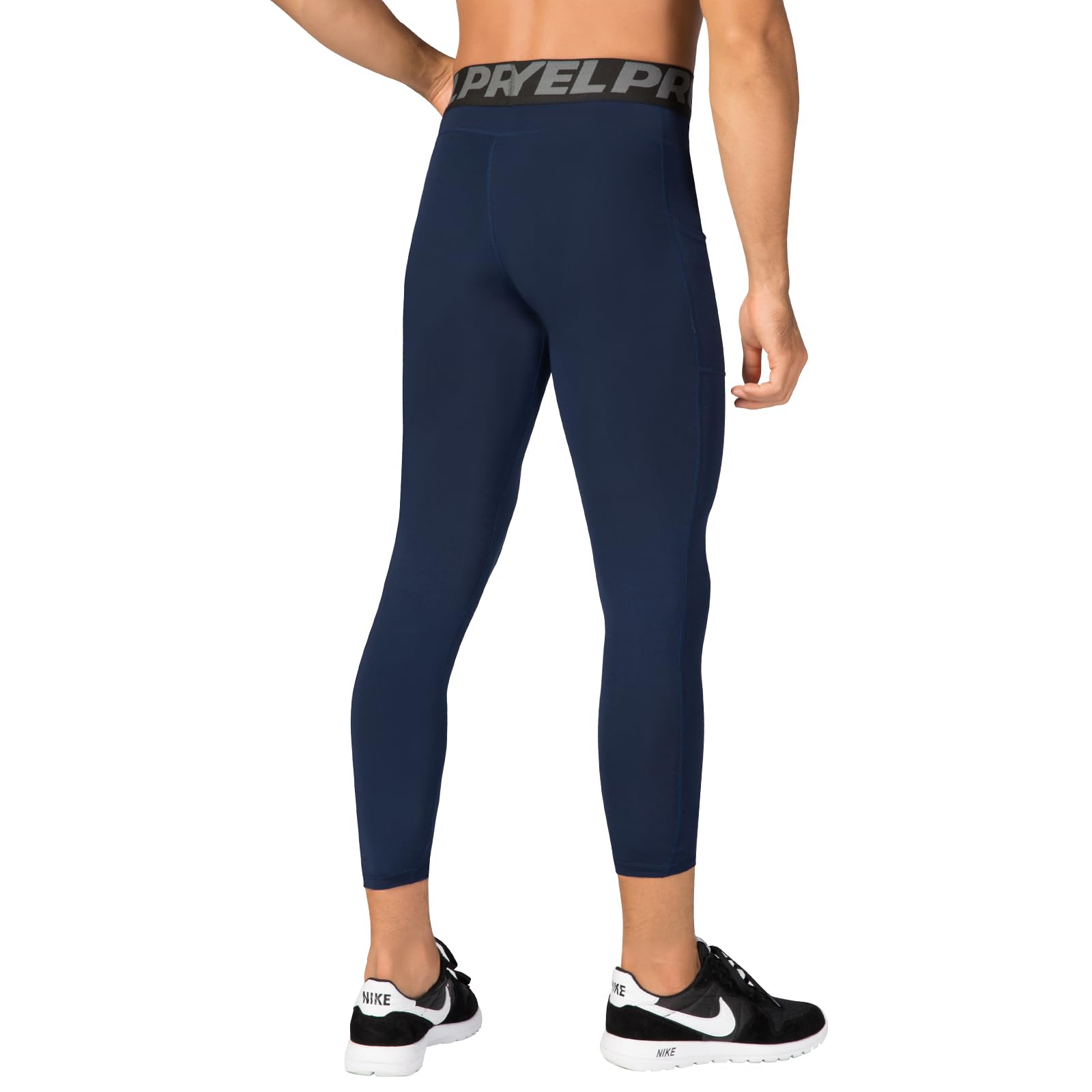HomyComy Legging Homme,Running Pantalon Sport Collant Séchage Rapide Baselayer Long Tight pour Gym Jogging Cyclisme