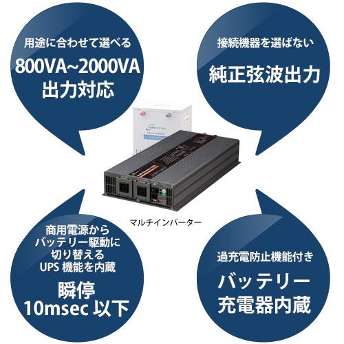 Amazon | オンリースタイル 無停電電源装置 UPSセット（正弦波出力