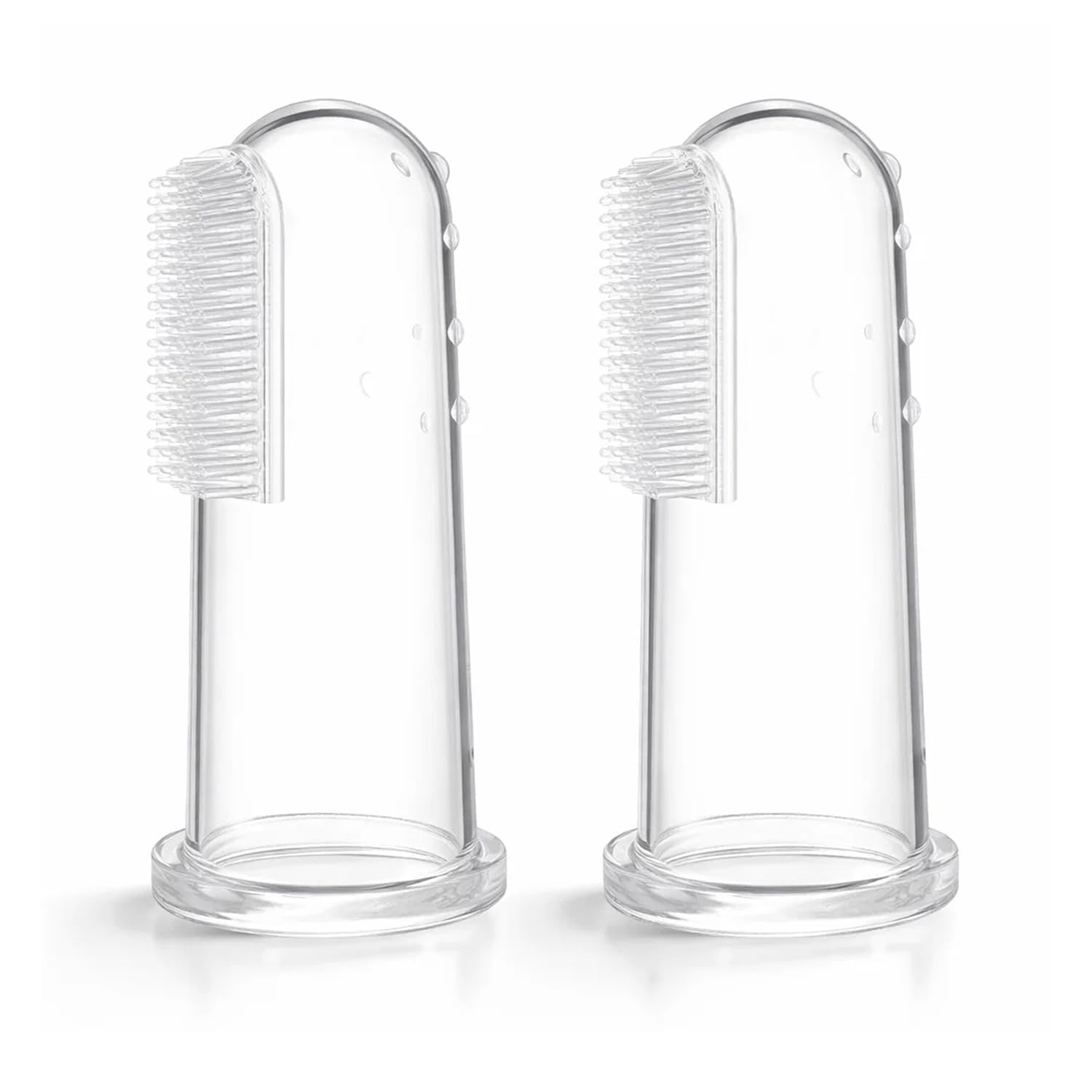 Silicone Finger Toothbrush (Pack of 2) – BPA-Free Soft Gum Massager & First Teeth Cleaner | Travel-Friendly Infant Oral Care Brush for Newborns & Kids-image-40