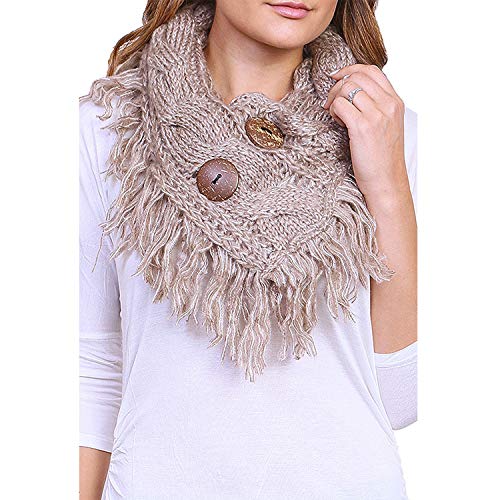 TD Collections Women's Winter Warm Button Accent...