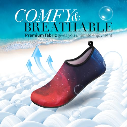 Image of Homitem Water Shoes for Women Men Aqua Socks Swim Beach Pool River Slip-On Barefoot Quick-Dry Vacation Cruise Essentials Accessories for Yoga Kayak Sports