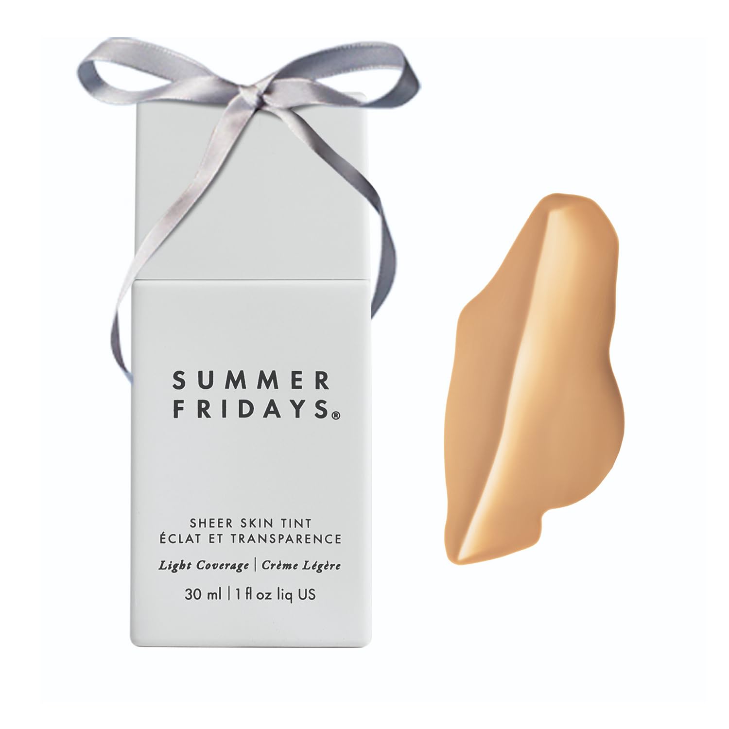 Summer Fridays Sheer Skin Tint - Skin Tint with Hyaluronic Acid - Helps Diminish Uneven Skin Tone - Sheer to Light Coverage - Shade 4 - Light-Medium with Neutral Olive Undertones (1 Fl Oz)