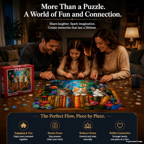 Puzzle Jigsaw Gatos Magicos 3+ Anos miniatura 6