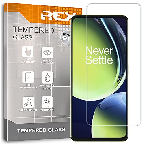 REY 2X Protector de Pantalla para ONEPLUS Nord CE 3 - ONEPLUS Nord CE 3 Lite, Cristal Vidrio Templado Premium
