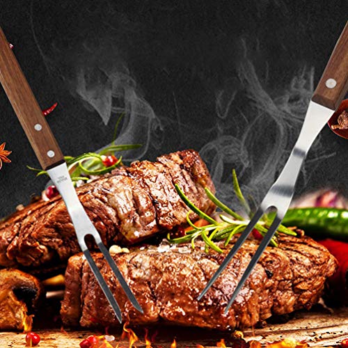 Cabilock Garfo para Churrasco Garfo de Aço Inoxidável Garfos para Carne Garfos para Frutas Garfos pa