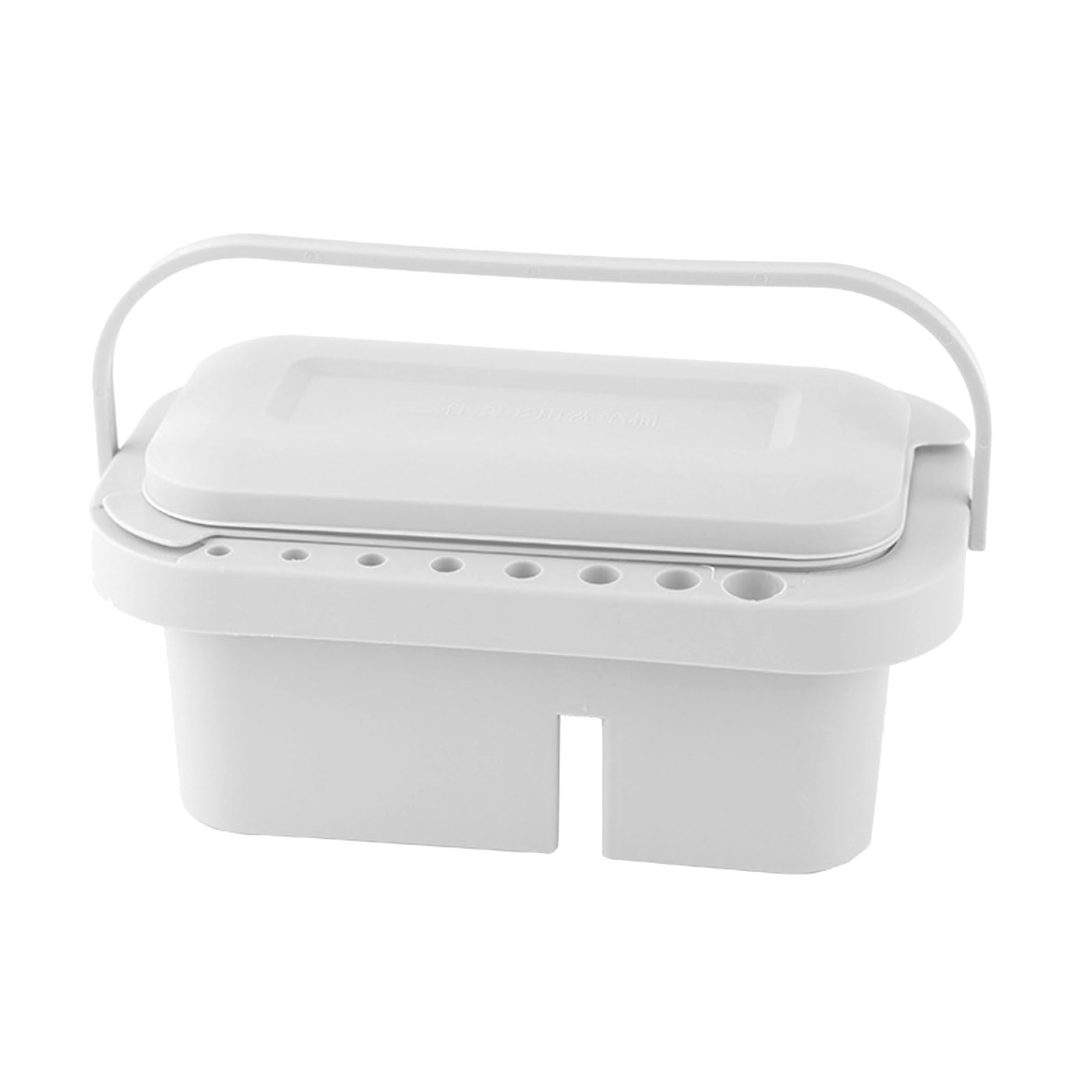 Artist Paint Brush Washer Cleaner Pots Art Paint Brush Basin Brush Tub with Lid Palettes and 16 Hole Brush Holder