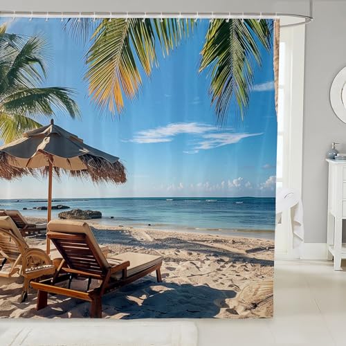 Feelyoubeachbathroomshowercurtainsetoceanbeachtravelshowercurtainforhawaiianpalmtreesummerholidayvacationbathcurtain72x72kidsbathroomaccessories  Urban Country Home Decor Feelyou beach bathroom shower curtain set ocean beach travel shower curtain for hawaiian palm tree summer holiday vacation bath curtain 72×72 kids bathroom accessories  urban country home decor