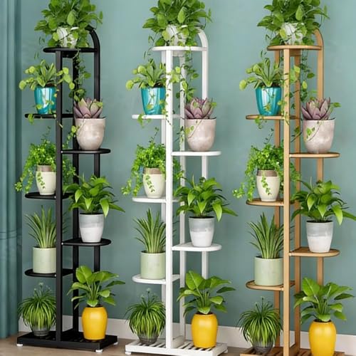 Support de pot de fleurs pour salon et balcon Slish noir - 5