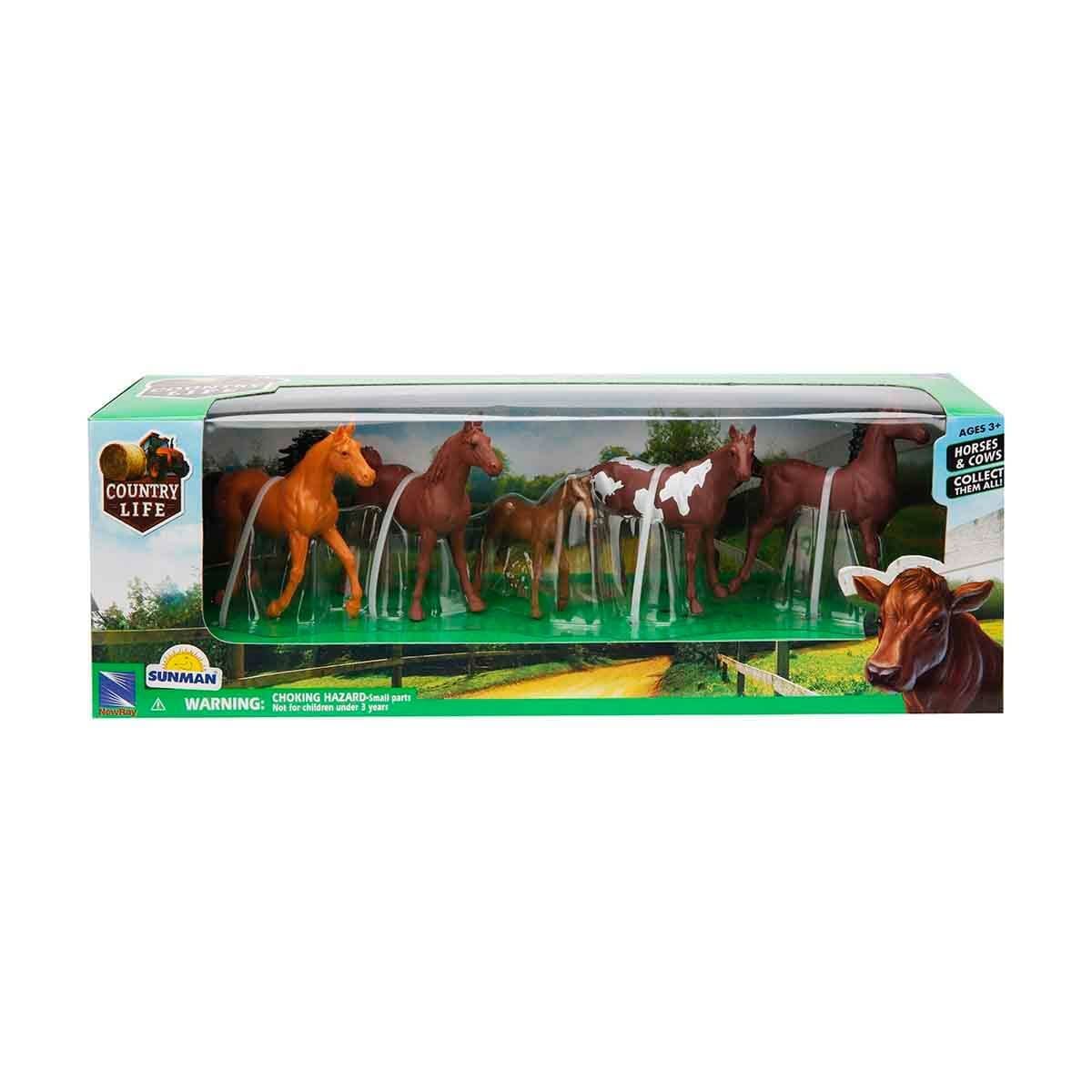 New-Ray NRY-New Ray Country Çiftlik Hayvanları 4lü/5li/6lı Çiftlik Seti