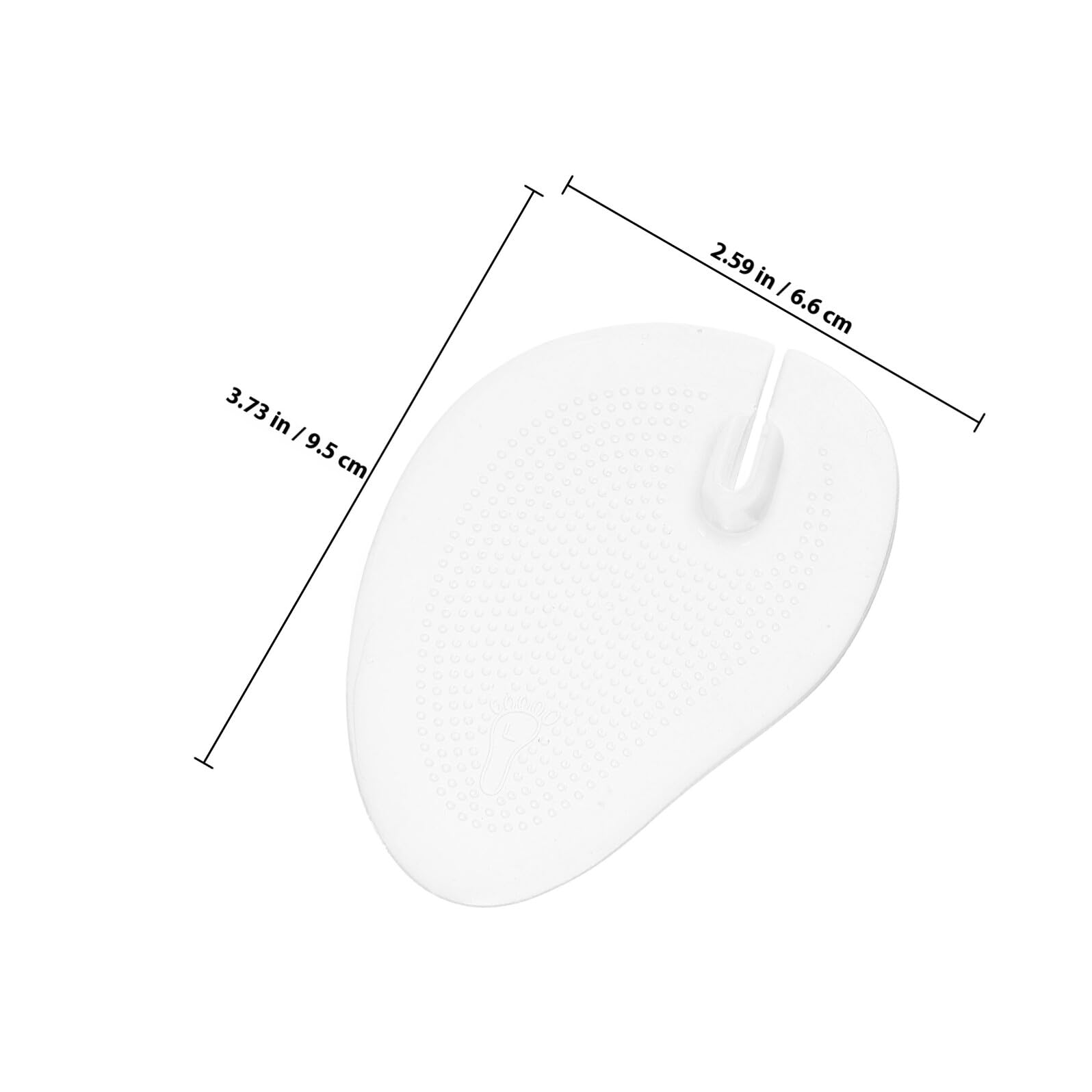 Plantillas Adhesivas de Gel para Antepié Transparentes 3 Pares | Almohadillas Pie Efecto y Amortiguación, Formato para Sandalias, Uso en Ball-of-foot