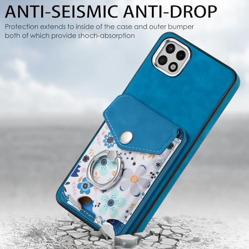 Protège-écran et coque Samsung Galaxy A22 5G avec emplacement cartes - 6